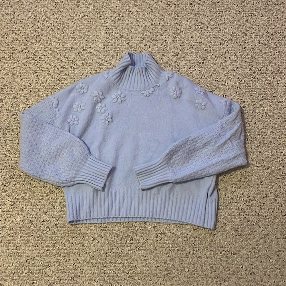 Periwinkle Blue Turtleneck Sweater